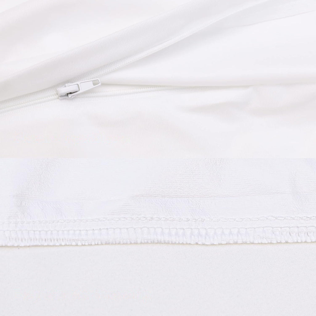 Polyester Knitted Cloth Waterproof Pillowcase Anti-pollution Hotel Hospital Nursing Home Home White Pillowcase