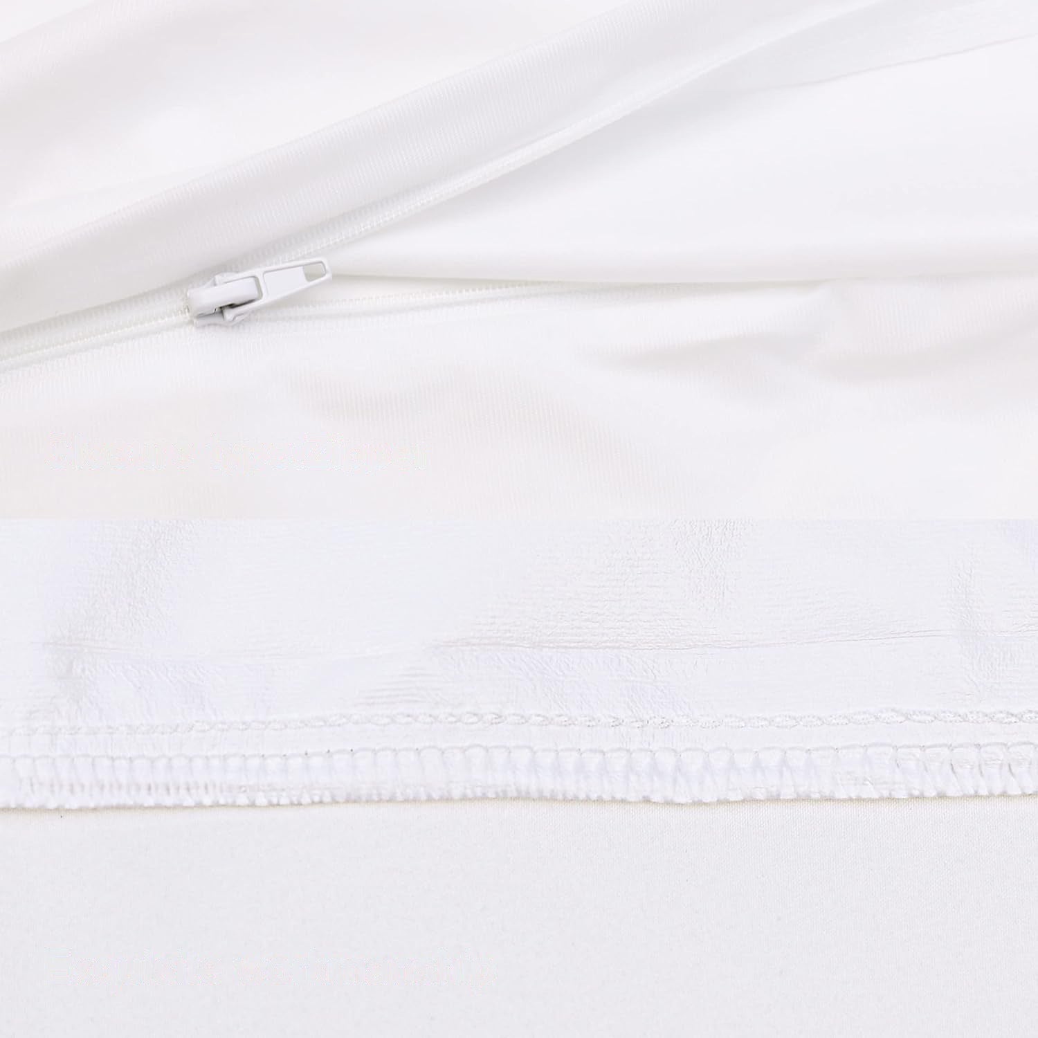 Polyester Knitted Cloth Waterproof Pillowcase Anti-pollution Hotel Hospital Nursing Home Home White Pillowcase